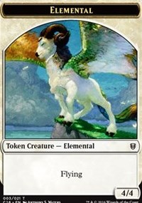 (image for) Elemental // Soldier Double-sided Token